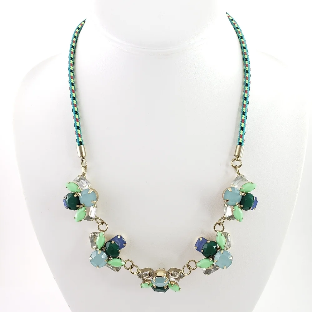 Crewcuts Statement Necklace Cording + Rhinestones
